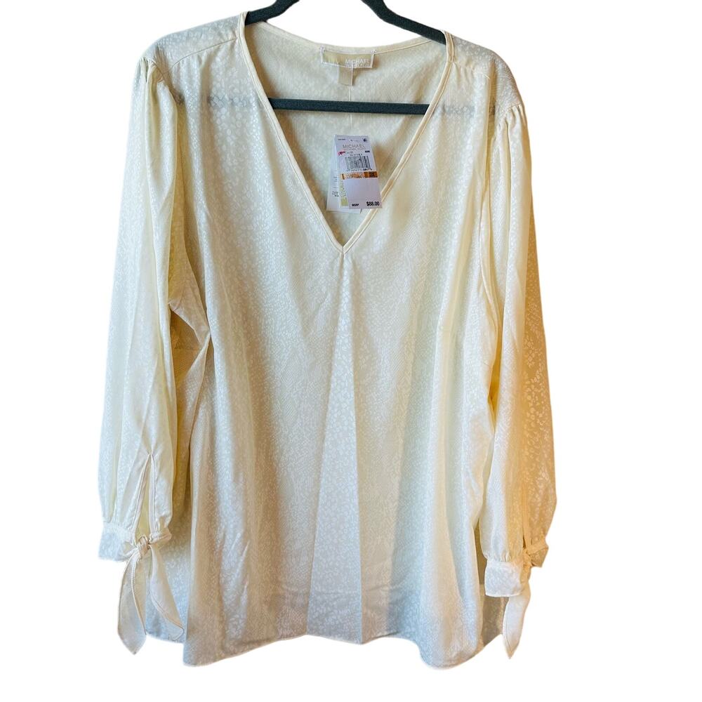Michael Kors Ivory Blouse 3X